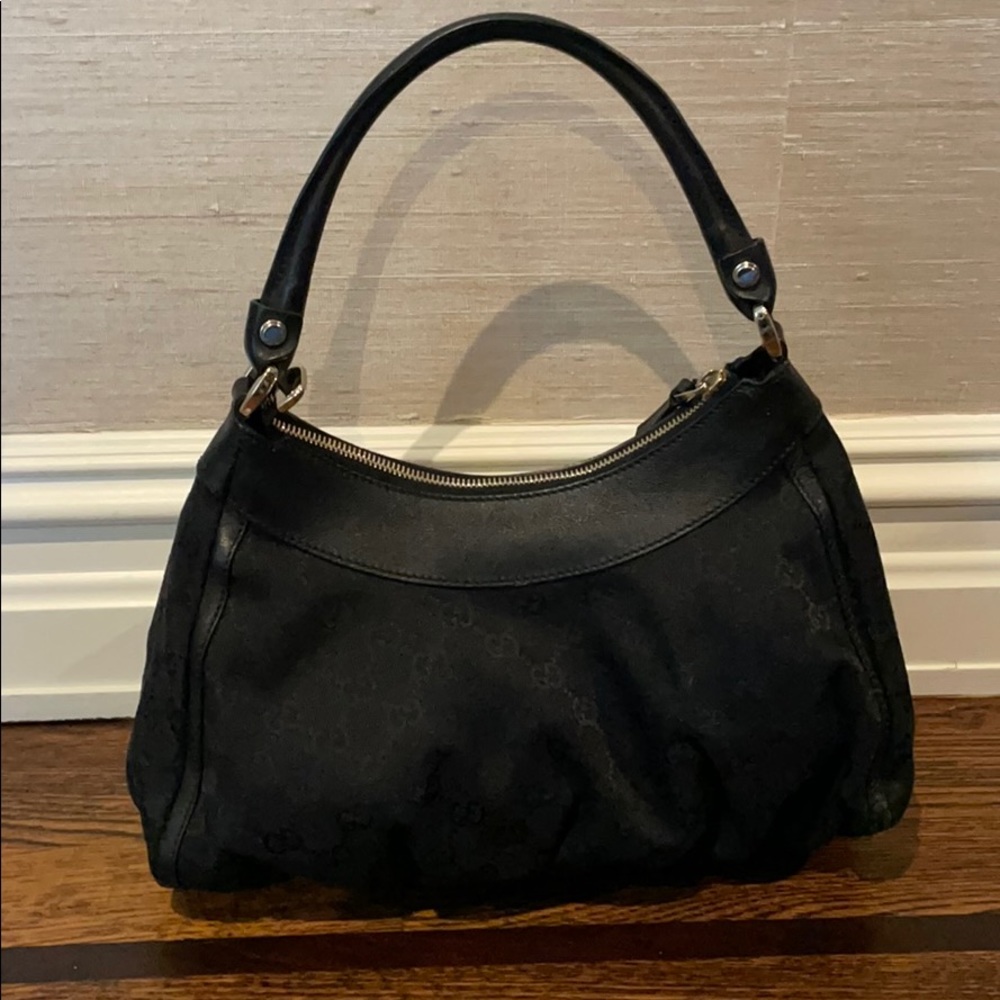 Gucci Black GG Canvas Small D Ring Shoulder Bag - Picture 2 of 7